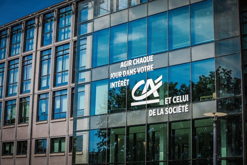 Façade du siège du Crédit Agricole à Montrouge